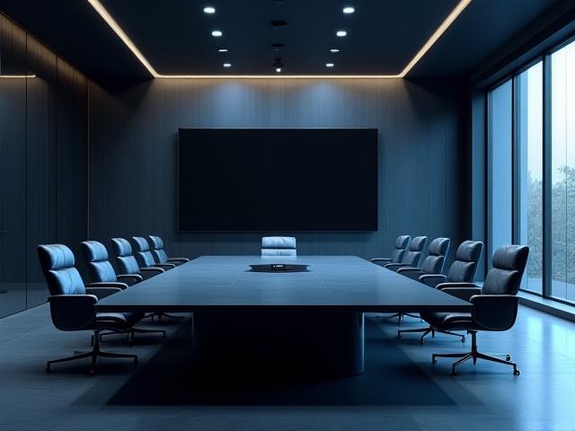 Sleek executive boardroom designed for critical decision-making