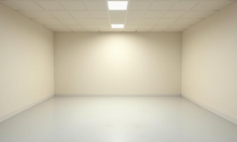 Before/After slider showing an empty room transforming into a virtually staged luxurious living space