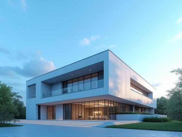 Finished, perfectly retouched architectural photograph